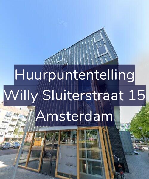 Foto gevel Huurpuntentelling voor Willy Sluiterstraat 15, Amsterdam