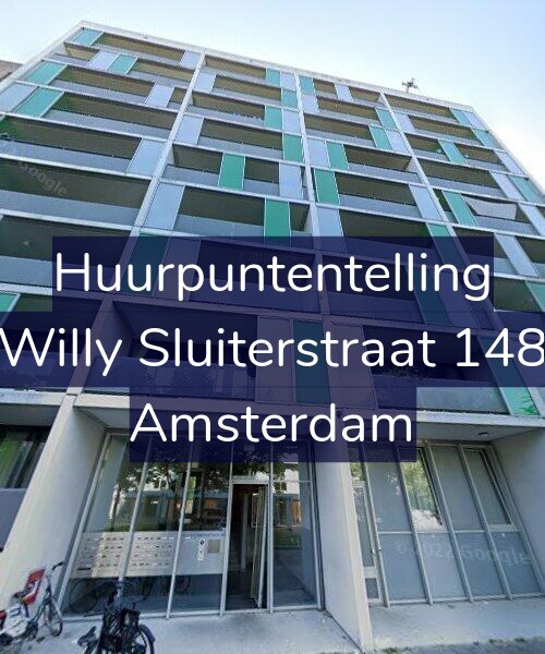 Foto gevel Huurpuntentelling voor Willy Sluiterstraat 148, Amsterdam