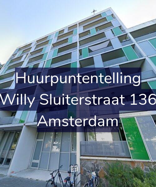 Foto gevel Huurpuntentelling voor Willy Sluiterstraat 136, Amsterdam