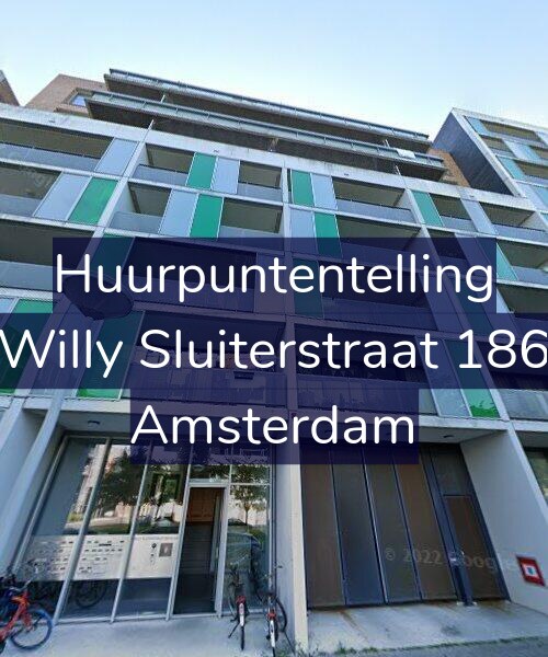 Foto gevel Huurpuntentelling voor Willy Sluiterstraat 186, Amsterdam
