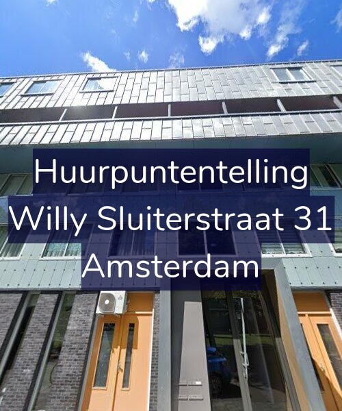 Foto gevel Huurpuntentelling voor Willy Sluiterstraat 31, Amsterdam