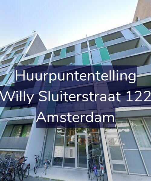 Foto gevel Huurpuntentelling voor Willy Sluiterstraat 122, Amsterdam