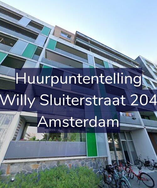 Foto gevel Huurpuntentelling voor Willy Sluiterstraat 204, Amsterdam