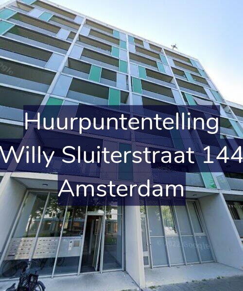 Foto gevel Huurpuntentelling voor Willy Sluiterstraat 144, Amsterdam