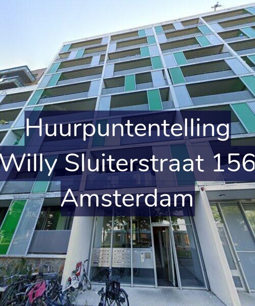 Foto gevel Huurpuntentelling voor Willy Sluiterstraat 156, Amsterdam