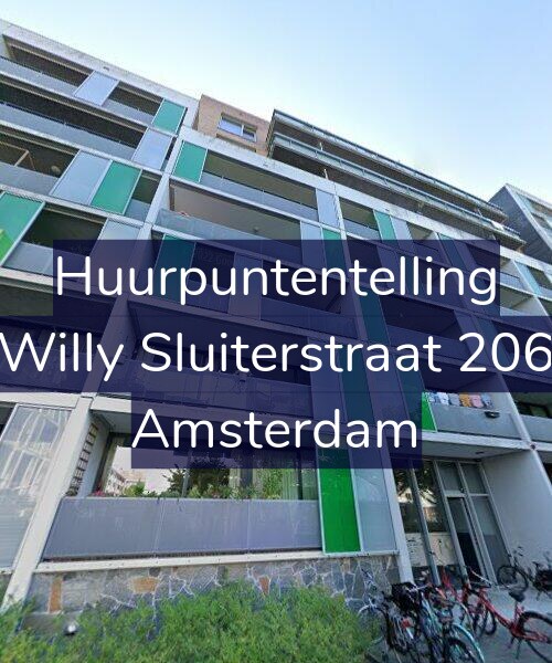 Foto gevel Huurpuntentelling voor Willy Sluiterstraat 206, Amsterdam