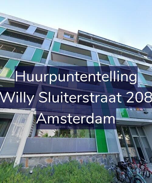 Foto gevel Huurpuntentelling voor Willy Sluiterstraat 208, Amsterdam