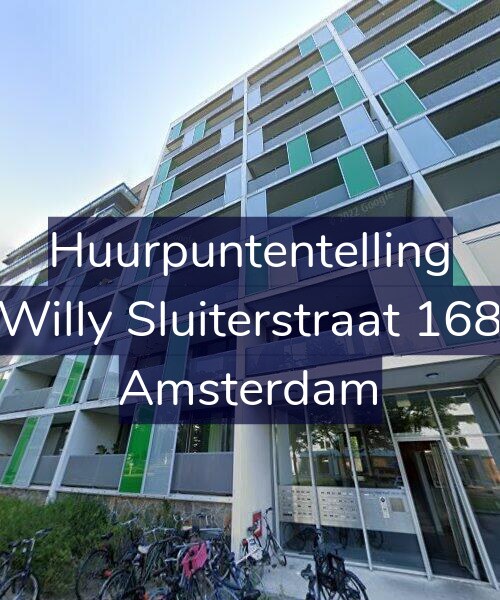 Foto gevel Huurpuntentelling voor Willy Sluiterstraat 168, Amsterdam