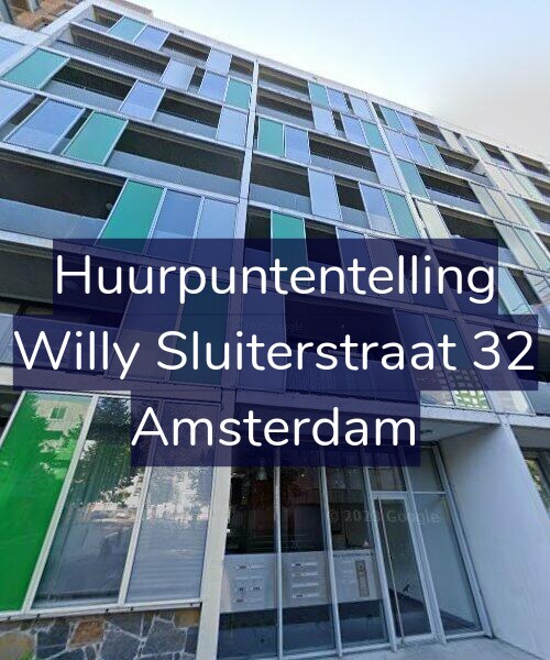 Foto gevel Huurpuntentelling voor Willy Sluiterstraat 32, Amsterdam