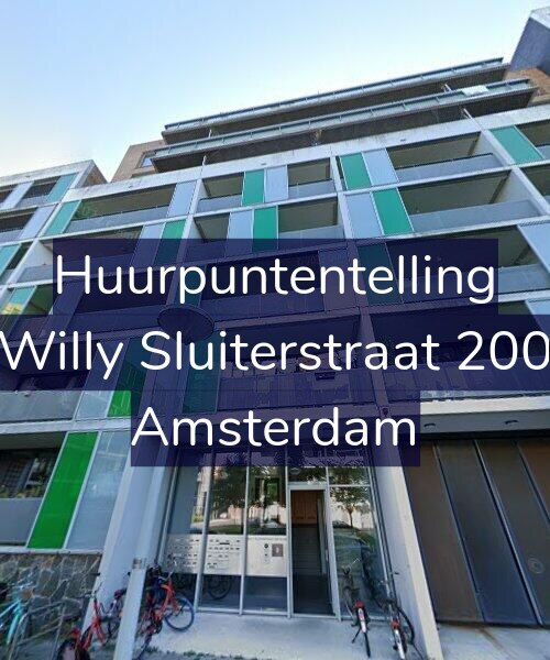 Foto gevel Huurpuntentelling voor Willy Sluiterstraat 200, Amsterdam
