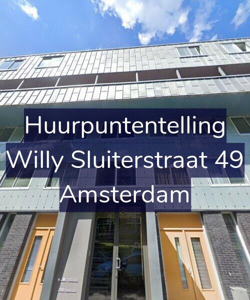Foto gevel Huurpuntentelling voor Willy Sluiterstraat 49, Amsterdam