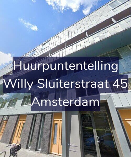 Foto gevel Huurpuntentelling voor Willy Sluiterstraat 45, Amsterdam