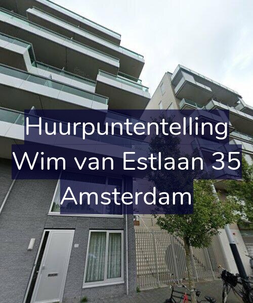 Foto gevel Huurpuntentelling voor Wim van Estlaan 35, Amsterdam