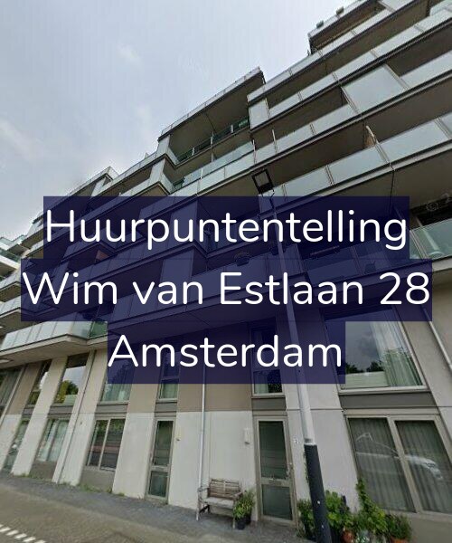 Foto gevel Huurpuntentelling voor Wim van Estlaan 28, Amsterdam