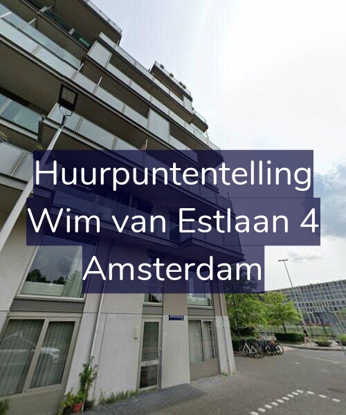 Foto gevel Huurpuntentelling voor Wim van Estlaan 4, Amsterdam