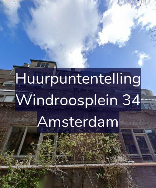 Foto gevel Huurpuntentelling voor Windroosplein 34, Amsterdam
