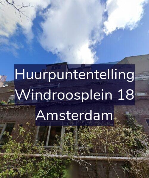 Foto gevel Huurpuntentelling voor Windroosplein 18, Amsterdam