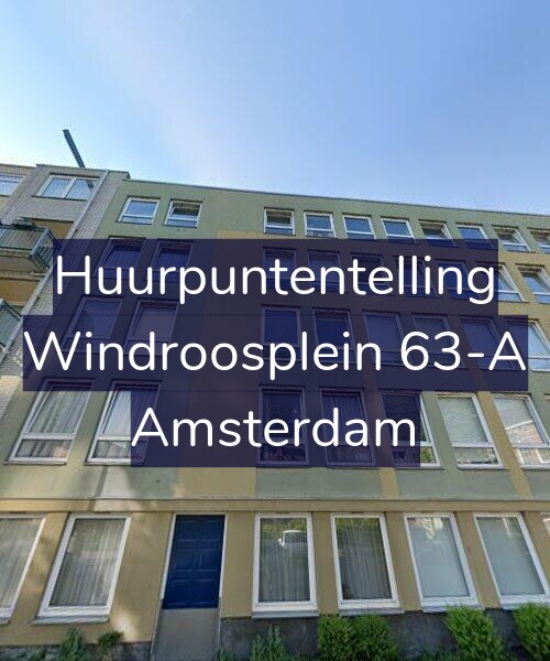 Foto gevel Huurpuntentelling voor Windroosplein 63-A, Amsterdam