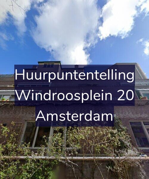 Foto gevel Huurpuntentelling voor Windroosplein 20, Amsterdam