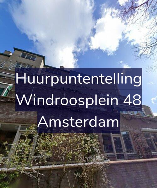 Foto gevel Huurpuntentelling voor Windroosplein 48, Amsterdam