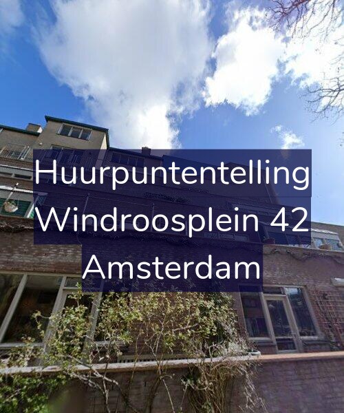 Foto gevel Huurpuntentelling voor Windroosplein 42, Amsterdam