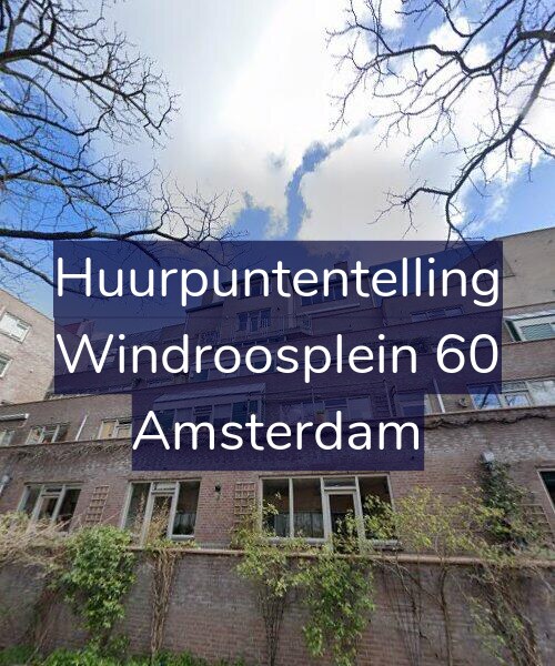 Foto gevel Huurpuntentelling voor Windroosplein 60, Amsterdam