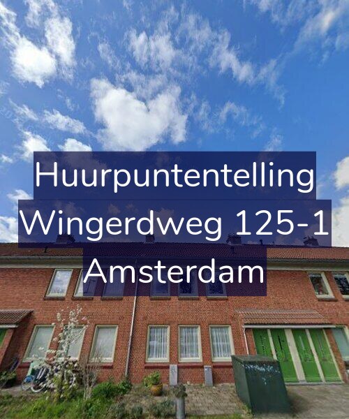 Foto gevel Huurpuntentelling voor Wingerdweg 125-1, Amsterdam