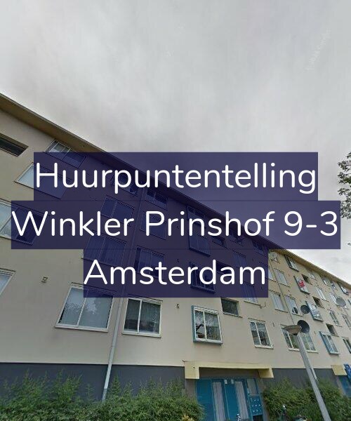 Foto gevel Huurpuntentelling voor Winkler Prinshof 9-3, Amsterdam