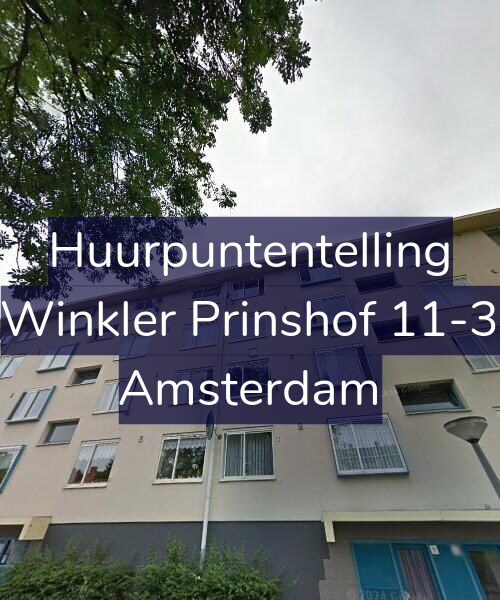 Foto gevel Huurpuntentelling voor Winkler Prinshof 11-3, Amsterdam