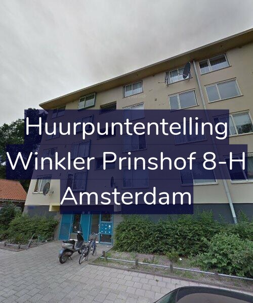Foto gevel Huurpuntentelling voor Winkler Prinshof 8-H, Amsterdam