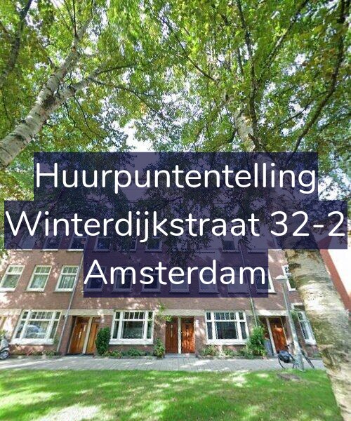 Foto gevel Huurpuntentelling voor Winterdijkstraat 32-2, Amsterdam