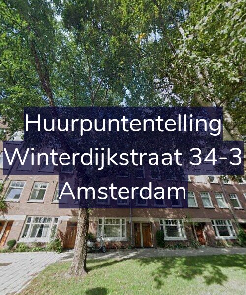 Foto gevel Huurpuntentelling voor Winterdijkstraat 34-3, Amsterdam