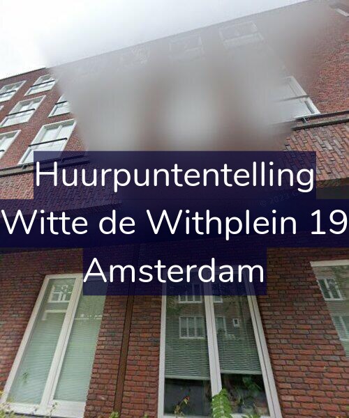 Foto gevel Huurpuntentelling voor Witte de Withplein 19, Amsterdam