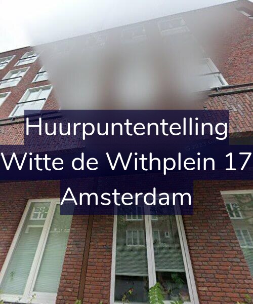 Foto gevel Huurpuntentelling voor Witte de Withplein 17, Amsterdam