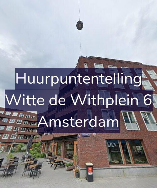 Foto gevel Huurpuntentelling voor Witte de Withplein 6, Amsterdam