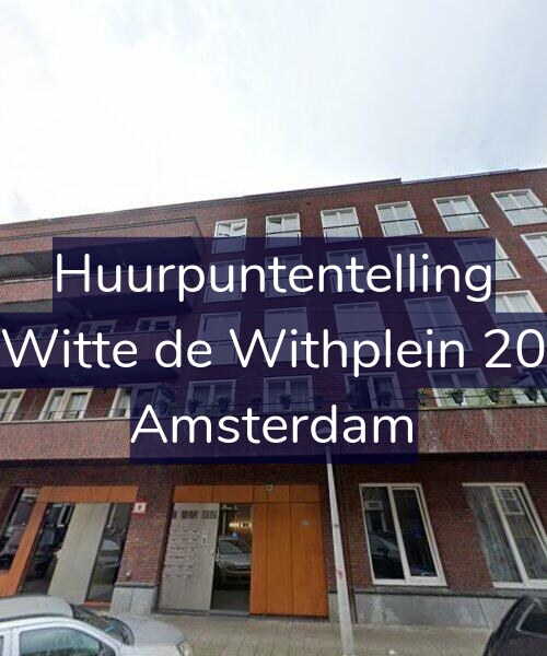 Foto gevel Huurpuntentelling voor Witte de Withplein 20, Amsterdam