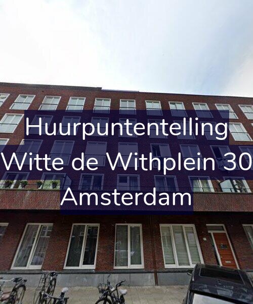 Foto gevel Huurpuntentelling voor Witte de Withplein 30, Amsterdam