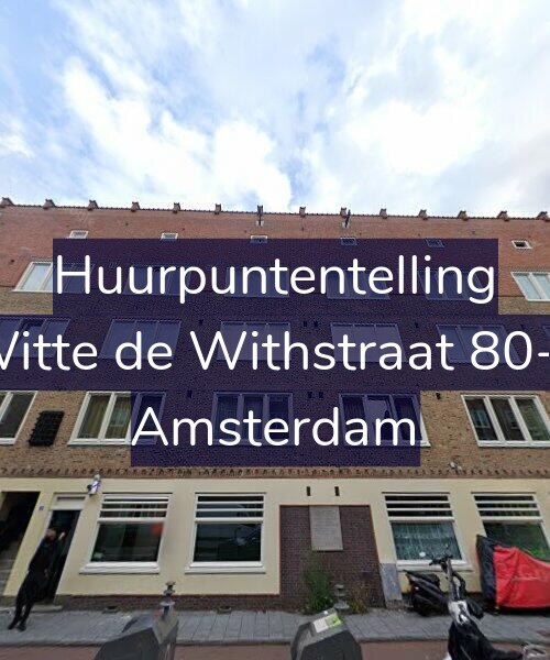 Foto gevel Huurpuntentelling voor Witte de Withstraat 80-3, Amsterdam