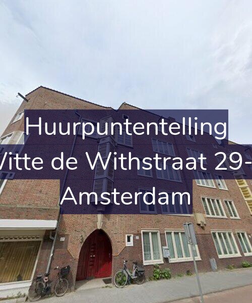 Foto gevel Huurpuntentelling voor Witte de Withstraat 29-A, Amsterdam