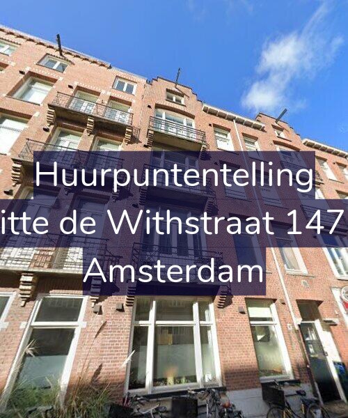 Foto gevel Huurpuntentelling voor Witte de Withstraat 147-H, Amsterdam