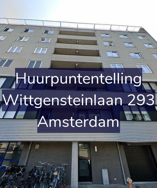 Foto gevel Huurpuntentelling voor Wittgensteinlaan 293, Amsterdam