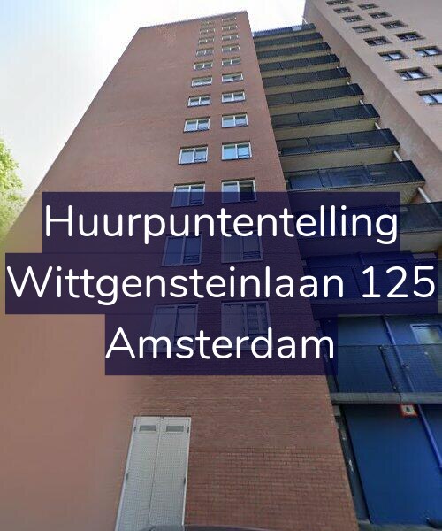 Foto gevel Huurpuntentelling voor Wittgensteinlaan 125, Amsterdam