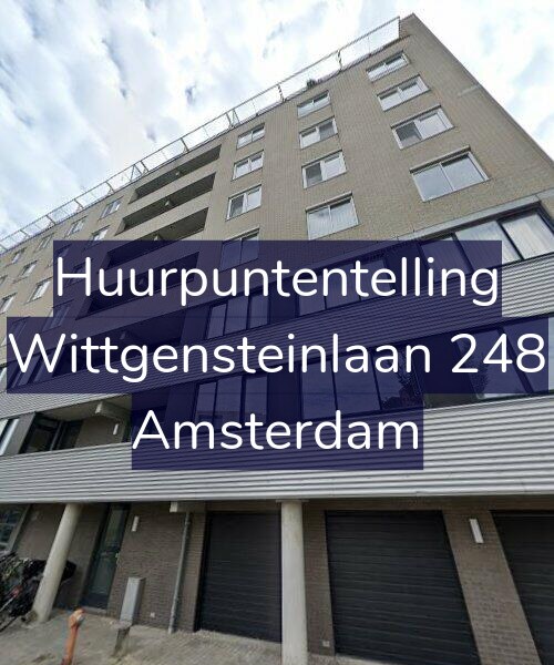 Foto gevel Huurpuntentelling voor Wittgensteinlaan 248, Amsterdam