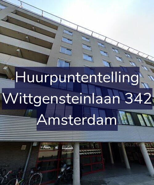 Foto gevel Huurpuntentelling voor Wittgensteinlaan 342, Amsterdam