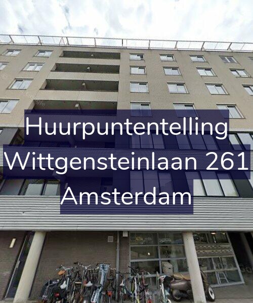 Foto gevel Huurpuntentelling voor Wittgensteinlaan 261, Amsterdam