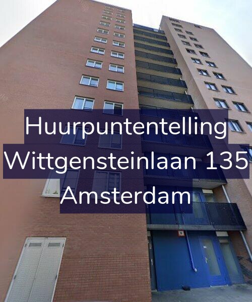 Foto gevel Huurpuntentelling voor Wittgensteinlaan 135, Amsterdam