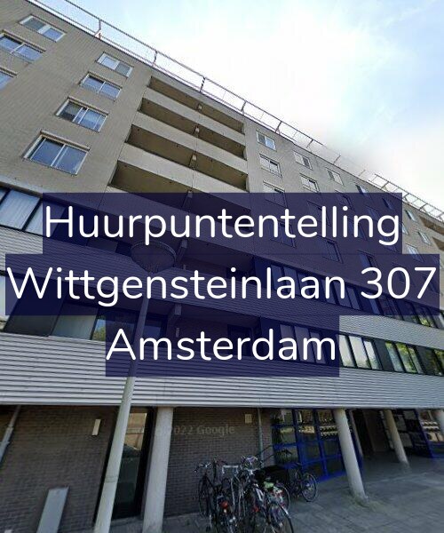 Foto gevel Huurpuntentelling voor Wittgensteinlaan 307, Amsterdam