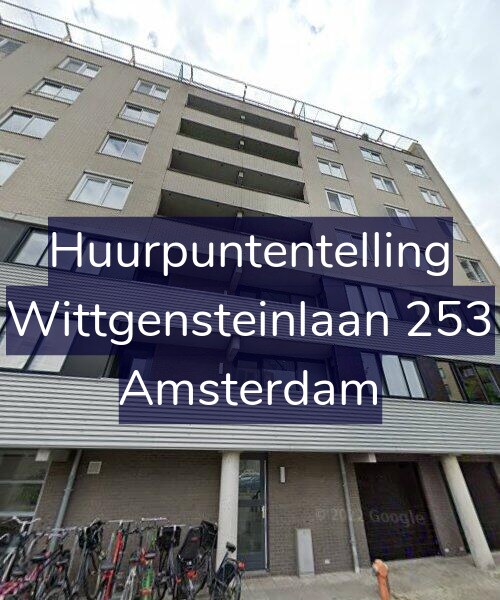 Foto gevel Huurpuntentelling voor Wittgensteinlaan 253, Amsterdam