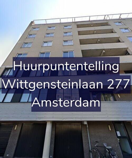 Foto gevel Huurpuntentelling voor Wittgensteinlaan 277, Amsterdam