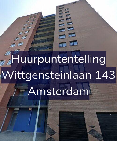 Foto gevel Huurpuntentelling voor Wittgensteinlaan 143, Amsterdam